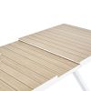 Table de salle à manger extensible en aluminium pour jardin et terrasse - 11D04Z