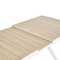 Table de salle à manger extensible en aluminium pour jardin et terrasse - 11D04Z