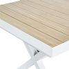 Table de salle à manger extensible en aluminium pour jardin et terrasse - 11D04Z