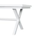 Table de salle à manger extensible en aluminium pour jardin et terrasse - 11D04Z