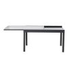 Ensemble table de salle à manger pliante extensible en aluminium - 11D05I