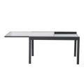 Ensemble table de salle à manger pliante extensible en aluminium - 11D05I