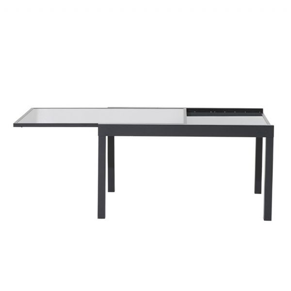 Ensemble table de salle à manger pliante extensible en aluminium - 11D05I