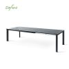 Table de salle à manger extensible pliante en aluminium en forme de papillon - 11D08M