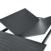 Table de salle à manger extensible pliante en aluminium en forme de papillon - 11D08M