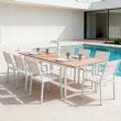 Table à rallonge d'extérieur en aluminium avec plateau papillon - 11D15K