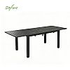 Table de jardin extensible à plateau papillon en aluminium avec trou pour parasol - 11D26B