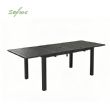Table de jardin extensible à plateau papillon en aluminium avec trou pour parasol - 11D26B
