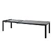 Table de jardin rectangulaire en aluminium extensible à plateau à lattes, pour l'extérieur, en gros - 11D26C